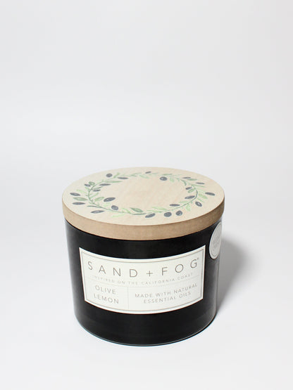Cozy Olive Lemon 12 oz scented candle