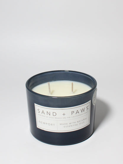 Cozy Sand + Paws Newport 12 oz scented candle