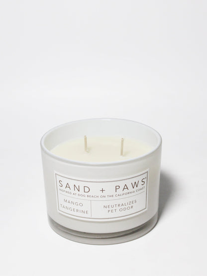 Cozy Sand + Paws Mango Tangerine 12 oz scented candle