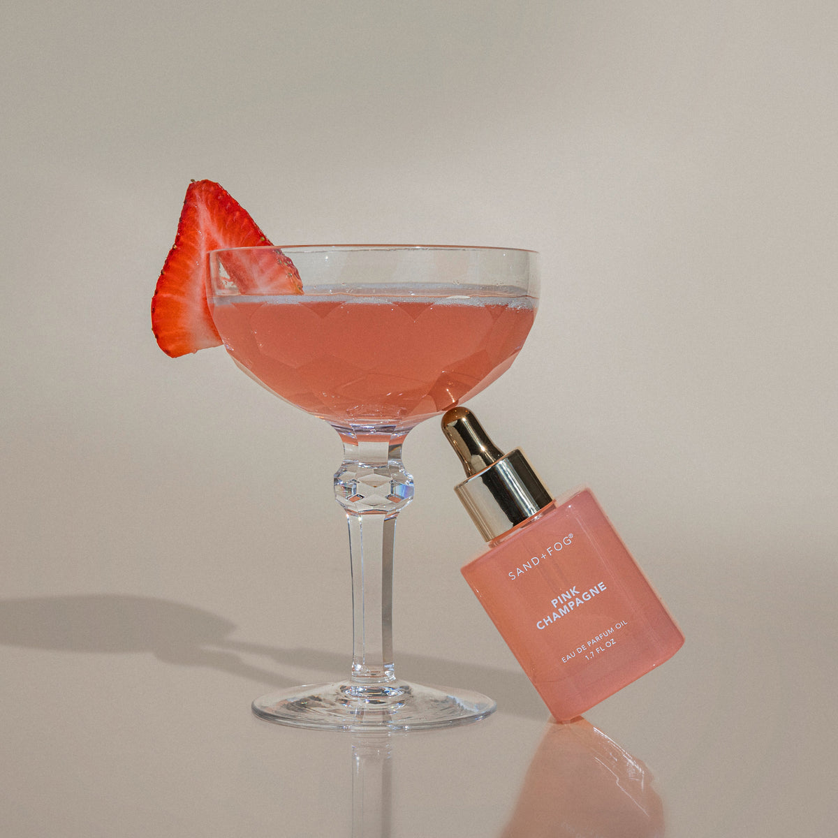 Elegant Pink Champagne 50ml Perfume Oil Dropper