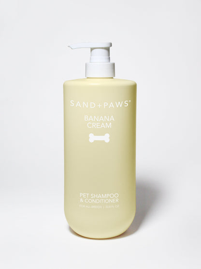 Nourishing Sand + Paws Pet Shampoo & Conditioner - Banana Cream