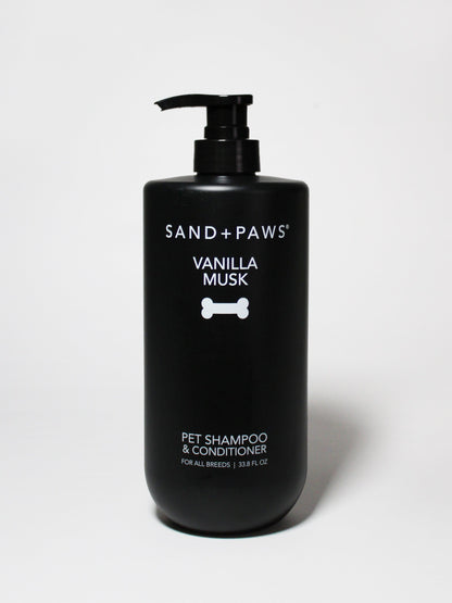 Nourishing Sand + Paws Pet Shampoo & Conditioner - Vanilla Musk