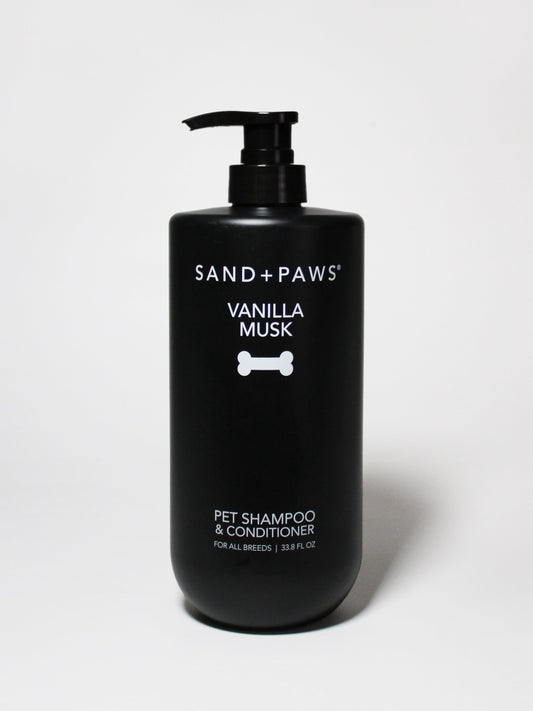 Nourishing Sand + Paws Pet Shampoo & Conditioner - Vanilla Musk