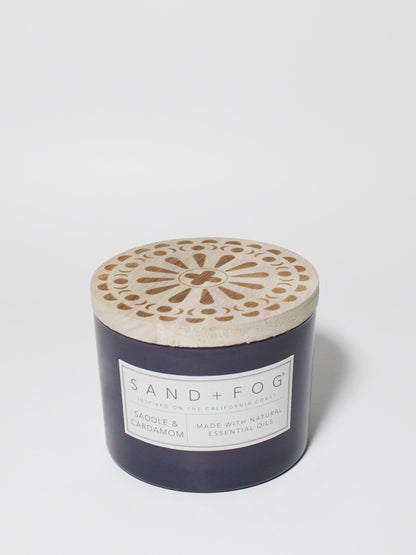 Cozy Saddle & Cardamom 12 oz scented candle