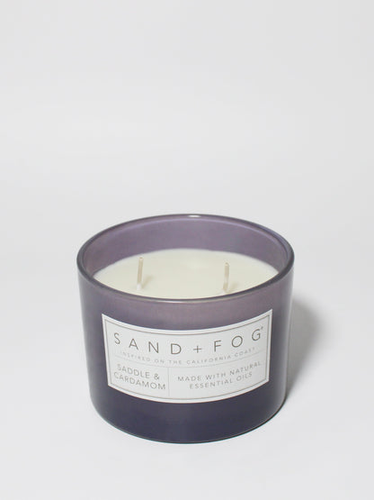 Cozy Saddle & Cardamom 12 oz scented candle