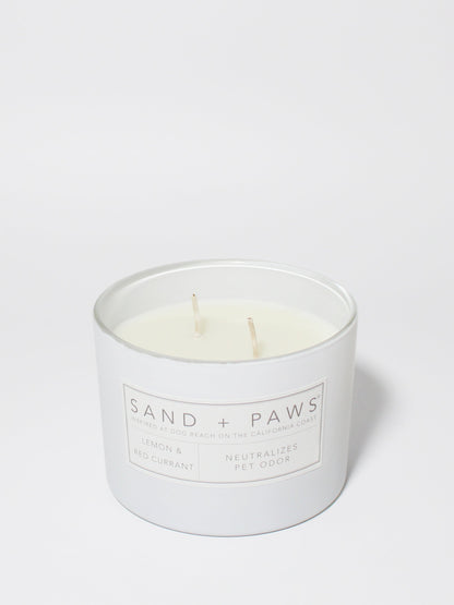 Cozy Sand + Paws Lemon & Red Currant 12 oz scented candle