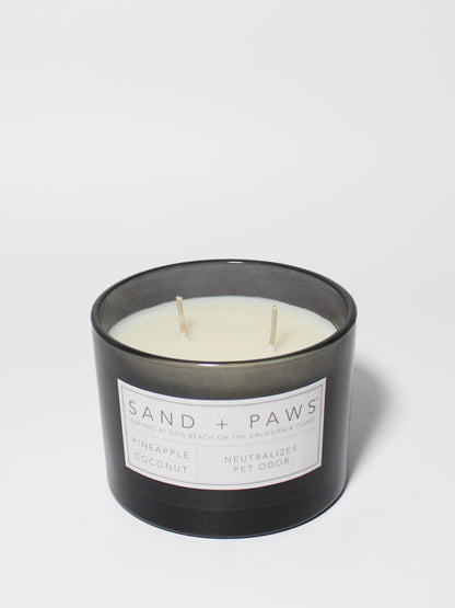 Cozy Sand + Paws Pineapple Coconut 12 oz scented candle