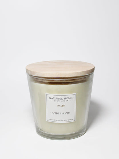 Cozy Amber & Fig Natural Home 31 oz scented candle