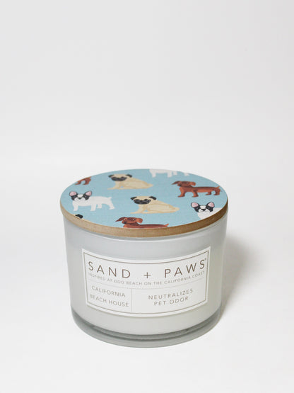 Cozy Sand + Paws California Beach House 12 oz scented candle