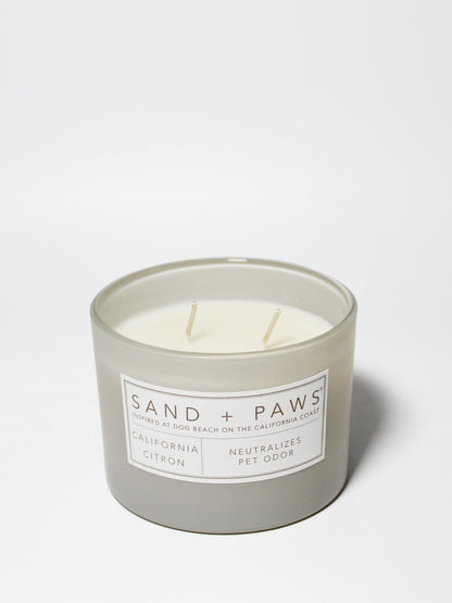 Cozy Sand + Paws California Citron 12 oz scented candle