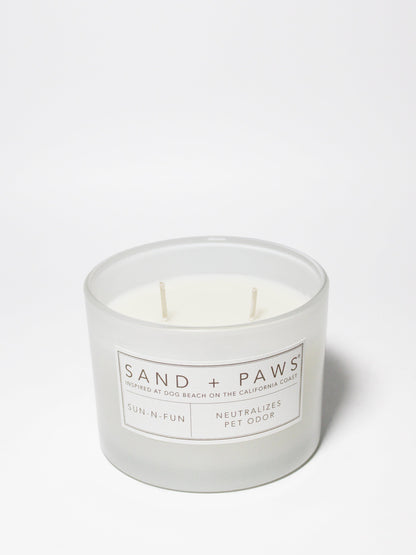 Cozy Sand + Paws Sun-n-Fun 12 oz scented candle