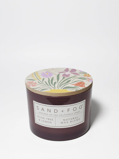 Cozy Olive Tree & Lemon 12 oz scented candle