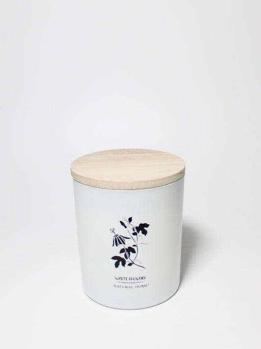 Cozy White Flowers Natural Home 11.5 oz scented candle