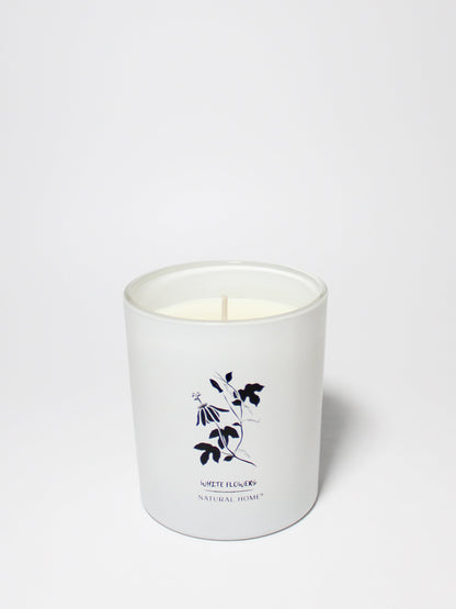 Cozy White Flowers Natural Home 11.5 oz scented candle