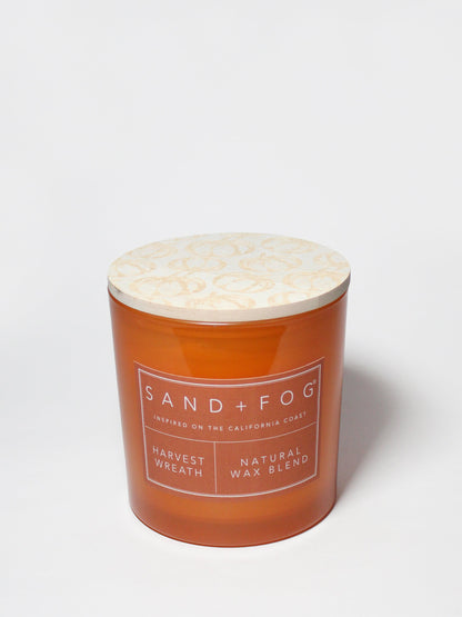 Cozy Harvest Wreath 21 oz scented candle