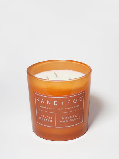 Cozy Harvest Wreath 21 oz scented candle