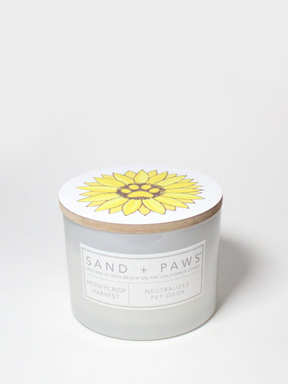 Cozy Sand + Paws Honeycrisp Harvest 12 oz scented candle