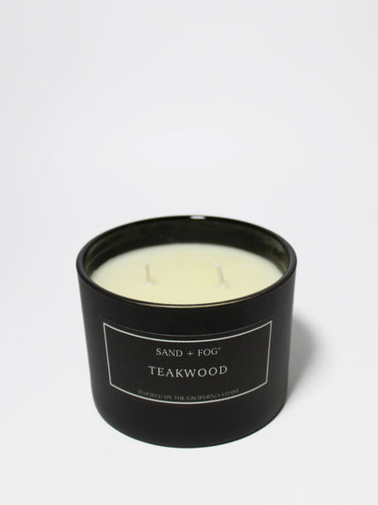 Cozy Teakwood 12 oz scented candle