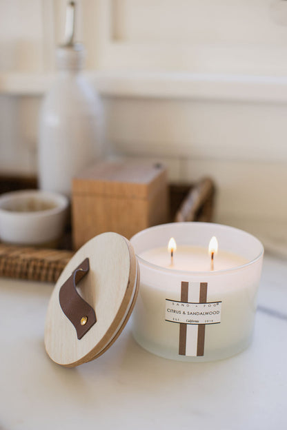 Cozy Citrus & Sandalwood 12 oz scented candle