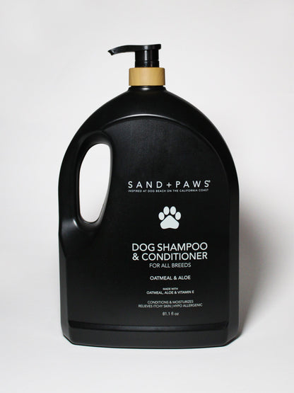 Nourishing Sand + Paws Pet Shampoo & Conditioner - Oatmeal & Aloe