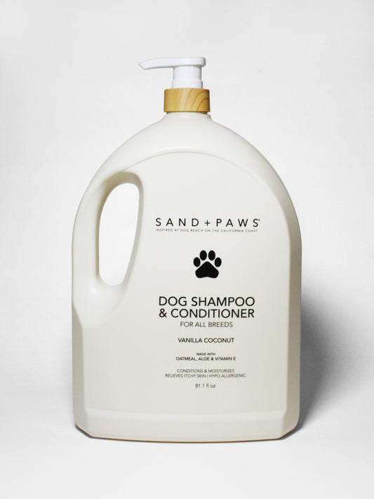Nourishing Sand + Paws Pet Shampoo & Conditioner - Vanilla Coconut