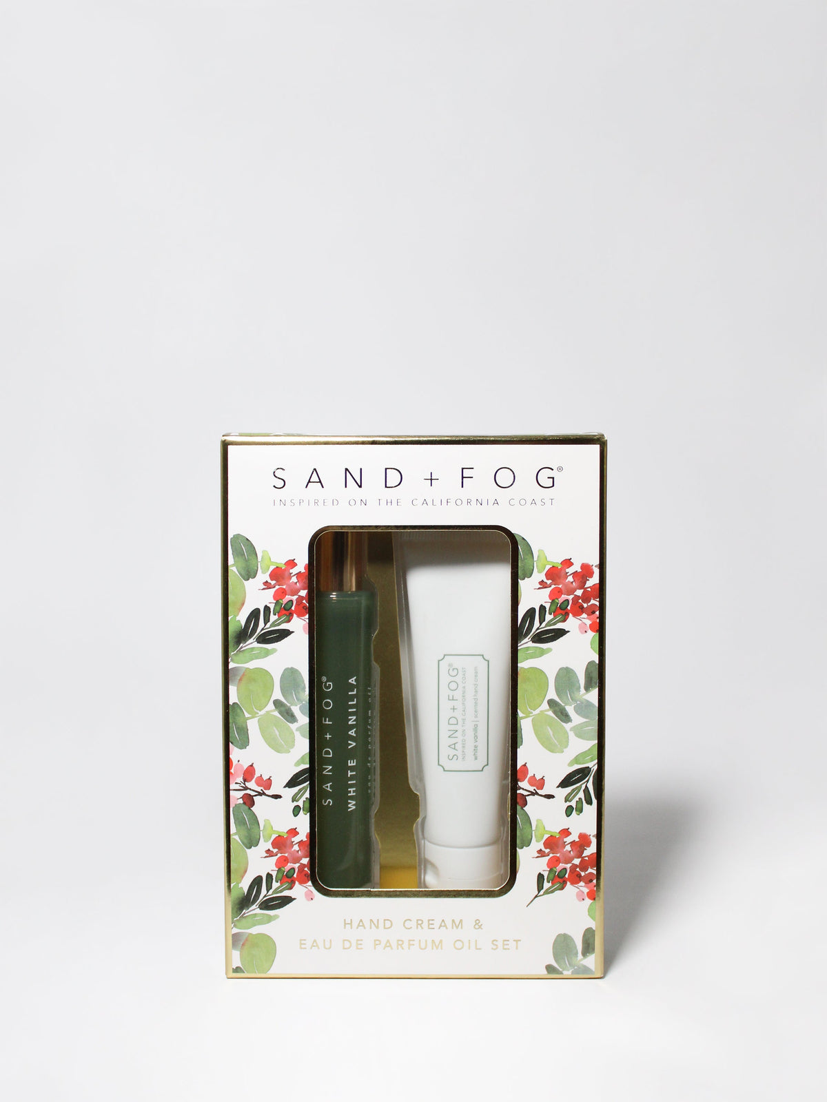 Nourishing Hand Cream and Perfume Oil Rollerball Set - White Vanilla