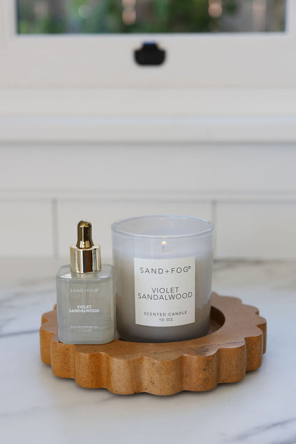 Cozy Violet Sandalwood 10 oz scented candle