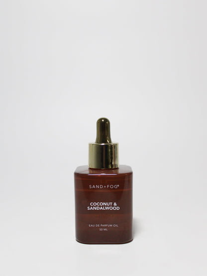 Elegant Coconut & Sandalwood 50 ml Perfume Oil Dropper