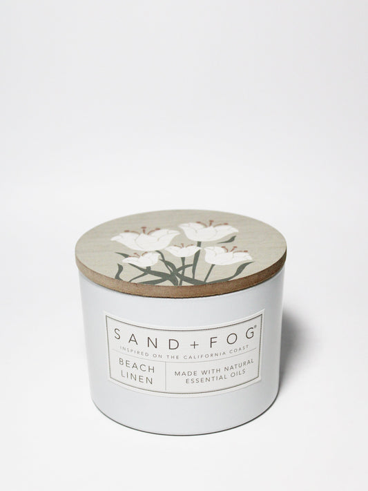 Cozy Beach Linen 12 oz scented candle