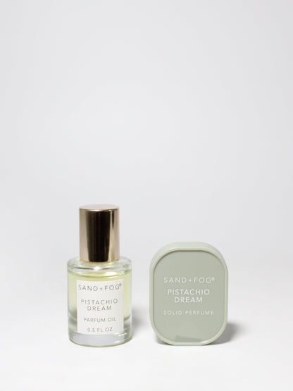 Elegant Perfume Oil Rollerball and Solid Perfume Set - Pistachio Dream