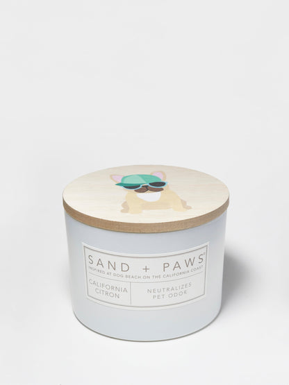 Cozy Sand + Paws California Citron 12 oz scented candle