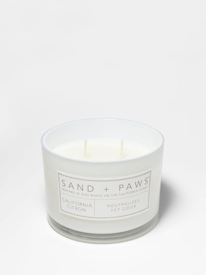 Cozy Sand + Paws California Citron 12 oz scented candle