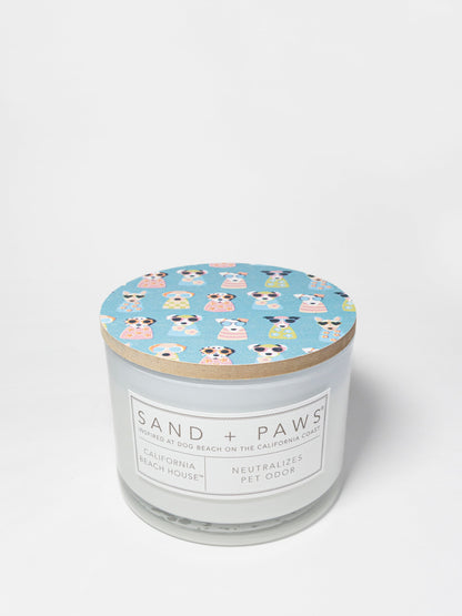Cozy Sand + Paws California Beach House 12 oz scented candle