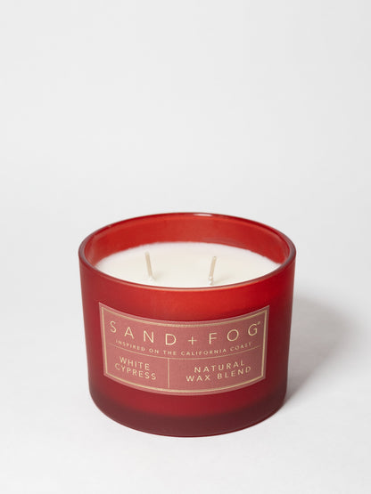 Cozy White Cypress 12 oz scented candle